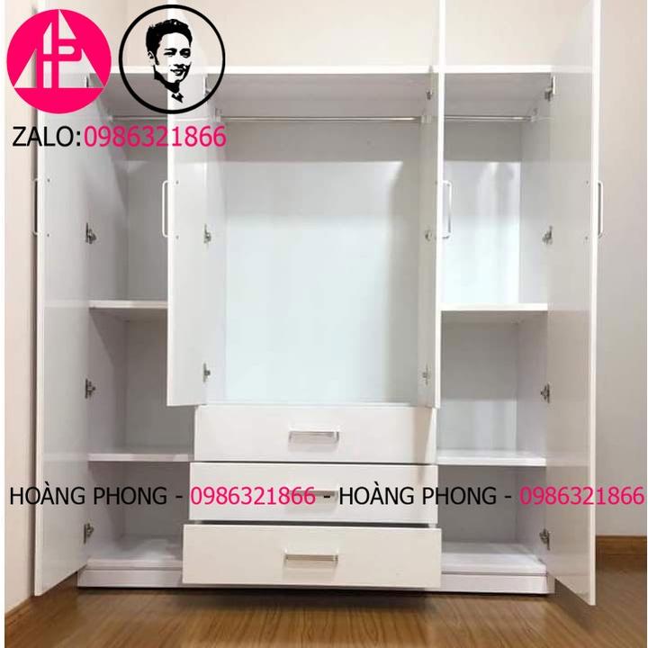 Tủ quần áo nhựa đài loan màu trắng - Tủ nhựa đài loan - Hàng cao cấp