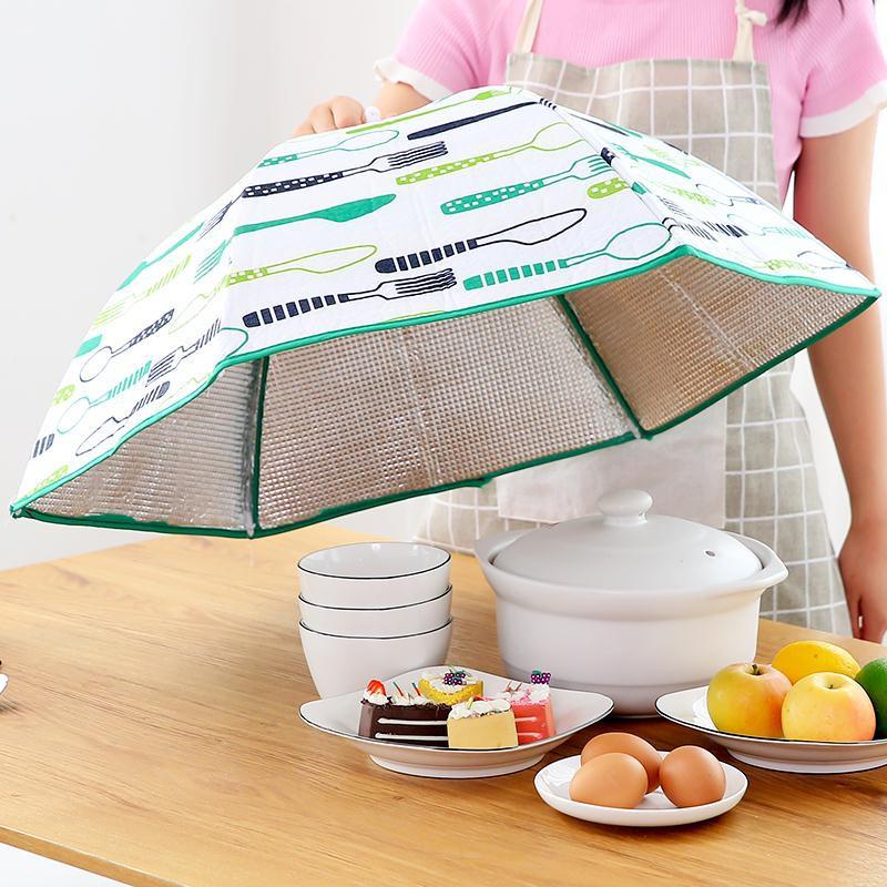Lồng Bàn Giữ Nhiệt Gấp Gọn 6 Cạnh Khung Sắt Đậy Thức Ăn Thừa Cách Nhiệt Bảo Quản Thức Ăn