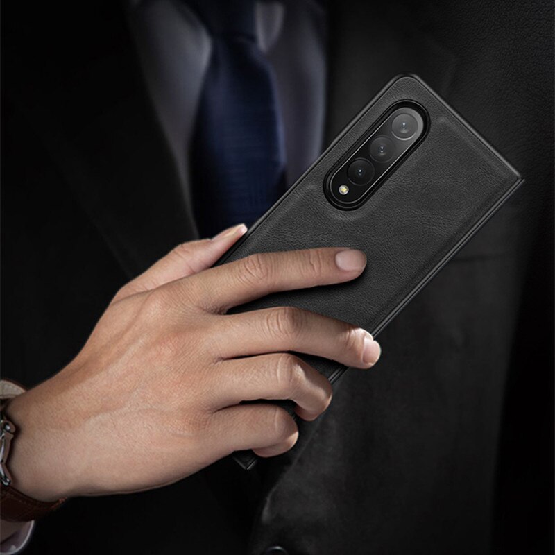 Ốp lưng da cao cấp cho SamSung Galaxy Z Fold4 chính hãng X-level - Hàng chính hãng
