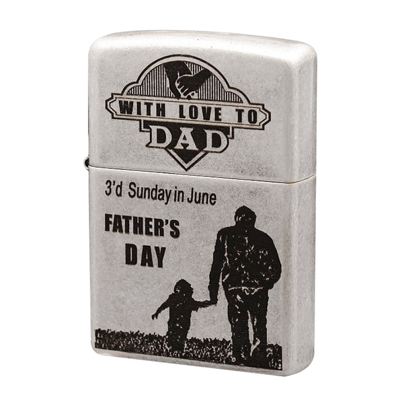 Bật Lửa Zippo Khắc Fathers Love 121FB.Fatherlove