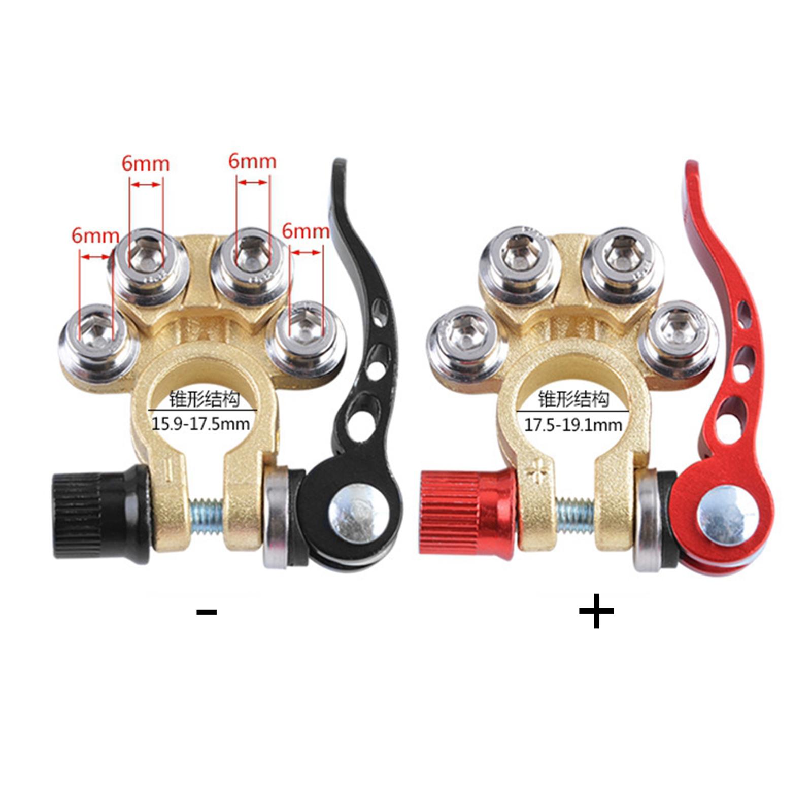 2X 2PCS Marine Car Battery Terminal Shut-off Connector Clamps UTV Tractor