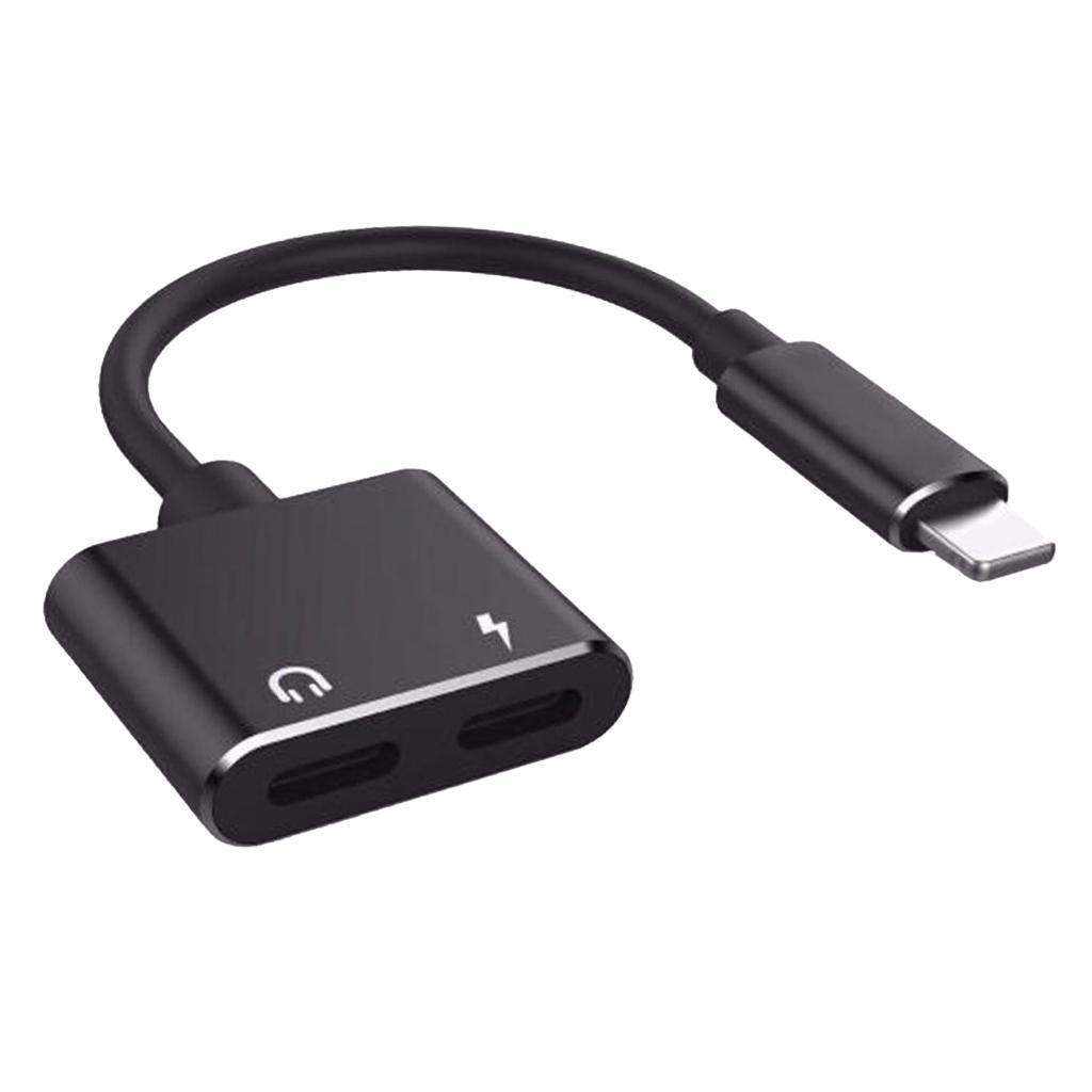 Splitter Adapter Dual Audio and Charge Cable for iPhone 7 8
