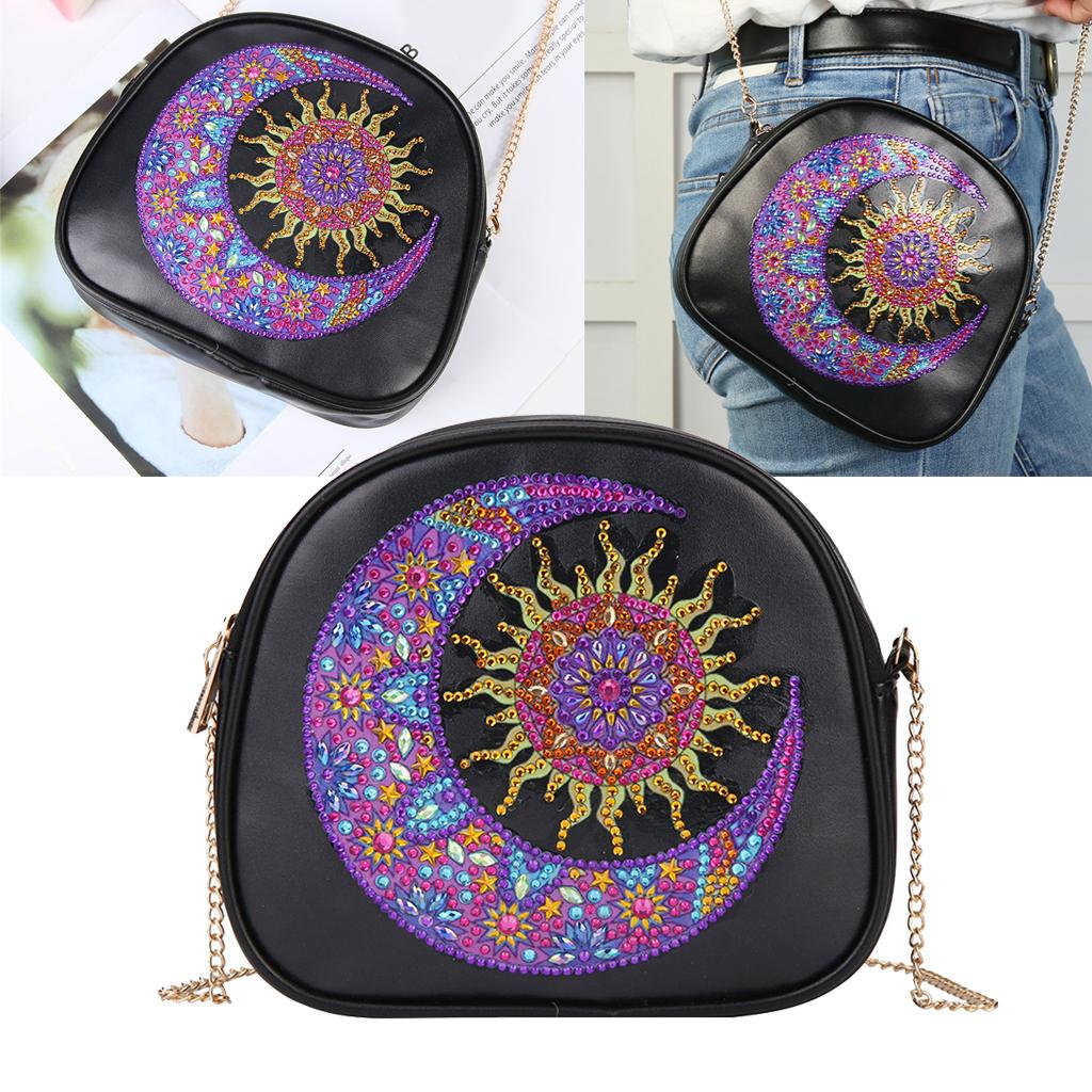 Creative Special Shaped Diamond Painting Tassel Crossbody Bags