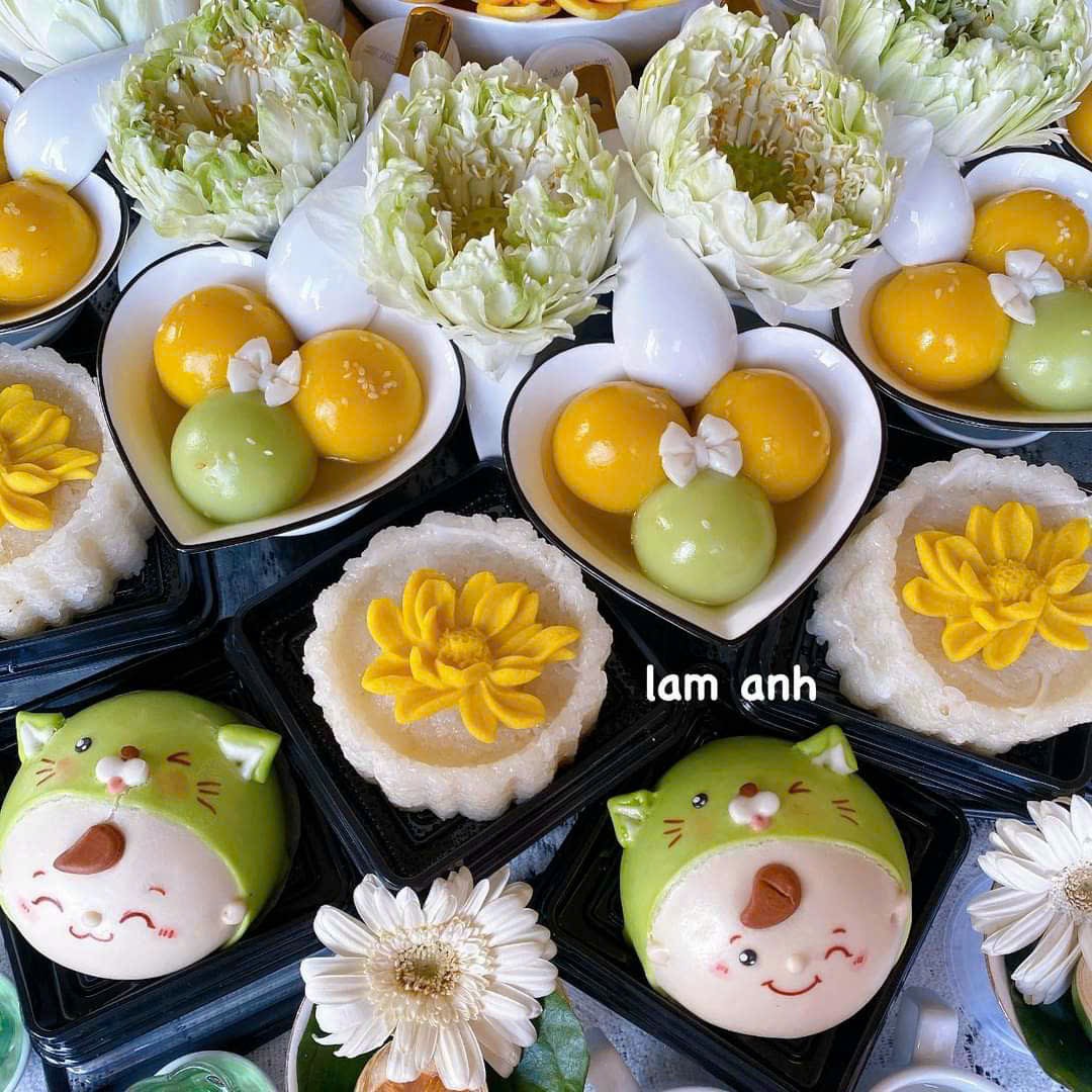 Khuôn Silicon 4d Làm Rau Câu Xôi Đậu Hoa Sen Nở
