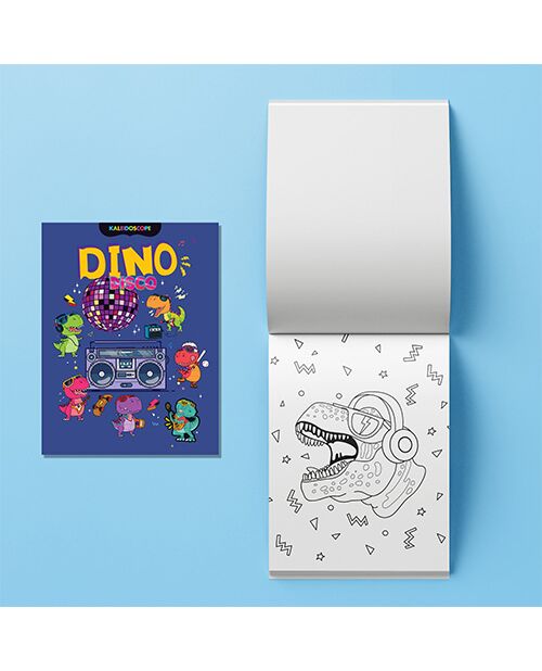 Kaleidoscope Dino Disco Colouring Kit