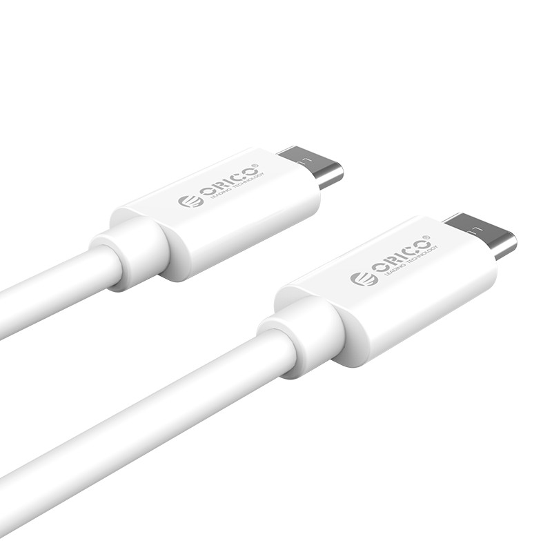 Cáp sạc và truyền dữ liệu 1m Type C to Type C ORICO CTC100M-10-WH - Hàng chính Hãng