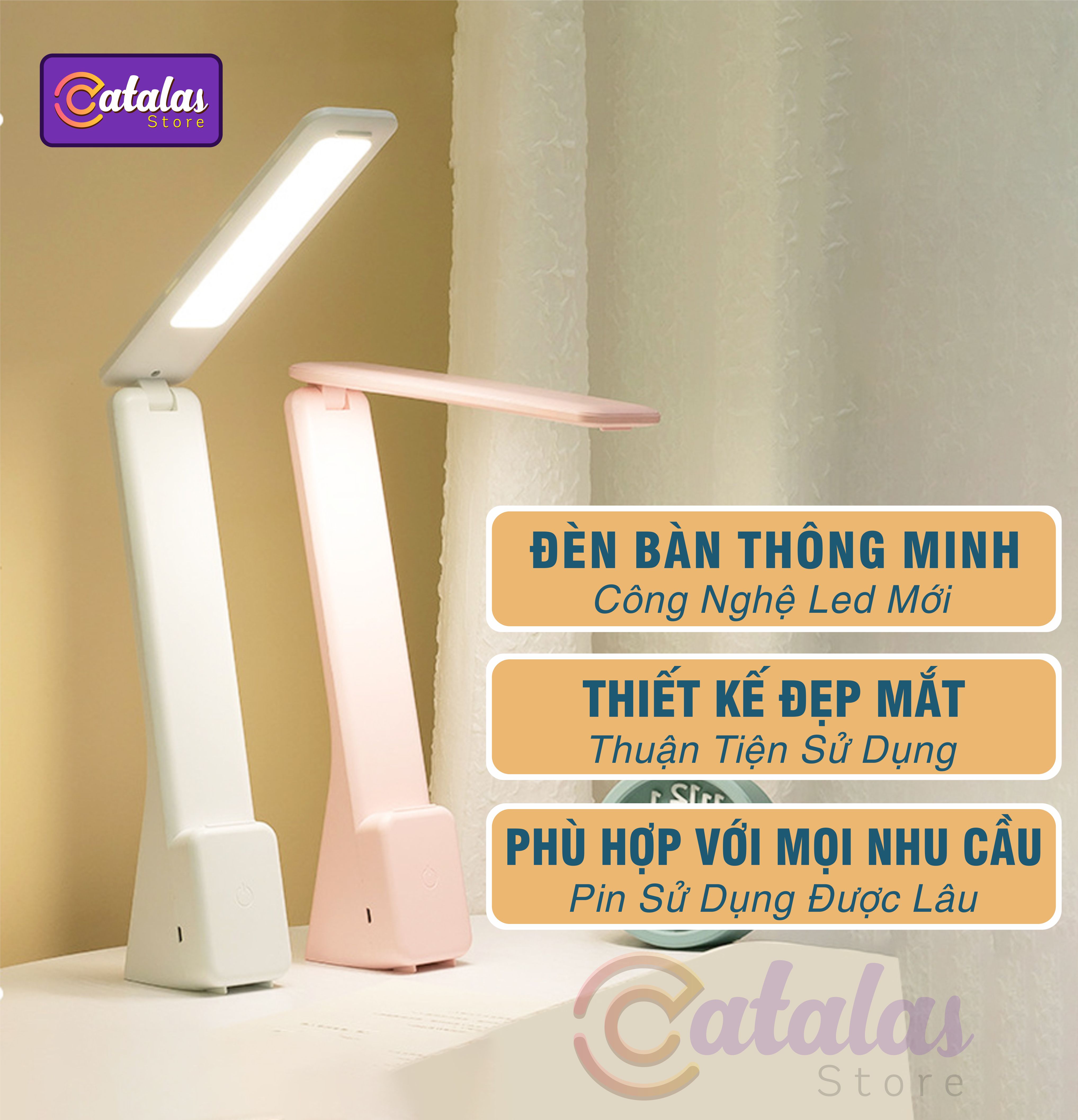 Đèn Bàn Học Bảo Vệ Mắt, Đọc Sách GAP15, Giá đỡ điện thoại, Chống Cận, Ba Chế Độ Sáng, Làm Việc Tối ưu Chất Lượng Cao