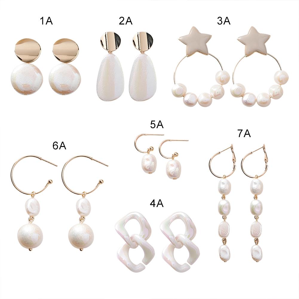 Đôi Khuyên Tai Dài Phối Ngọc Trai Thời Trang Cho Nữ