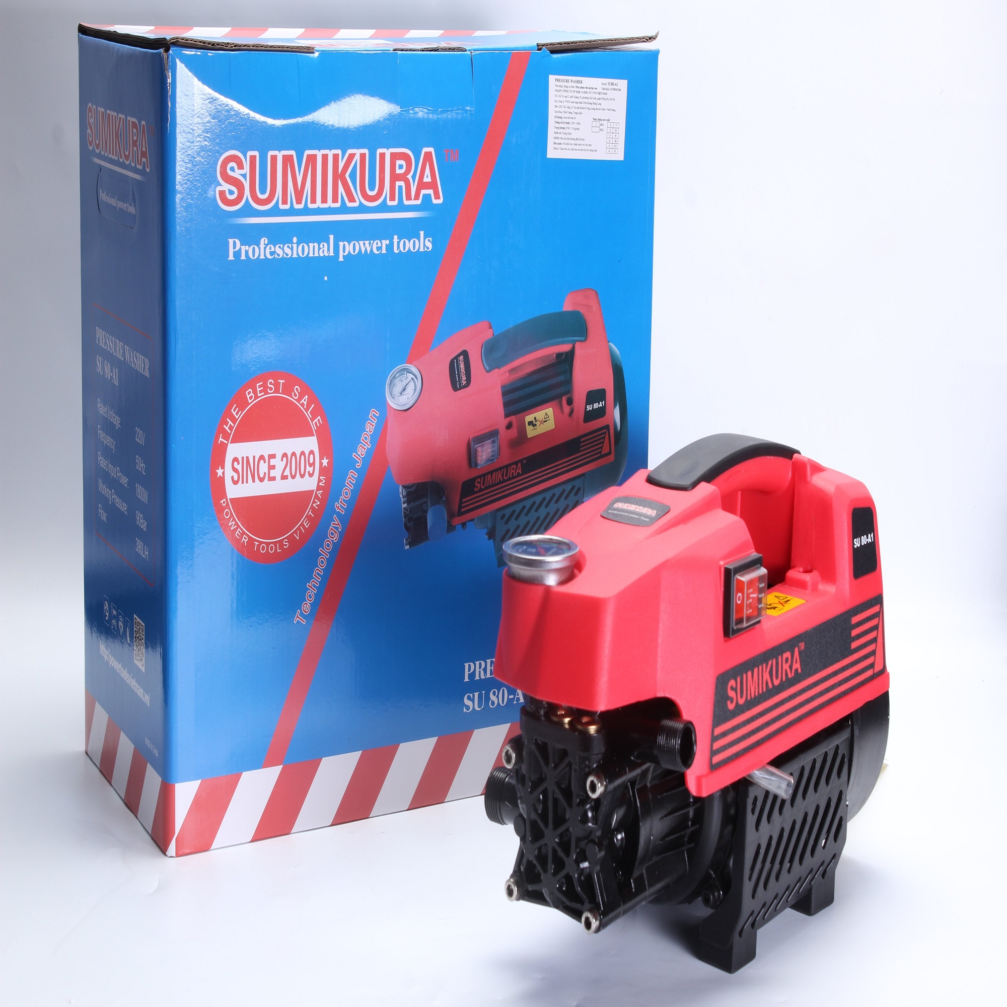 Máy phun rửa xe áp lực cao Sumikura SU80A1