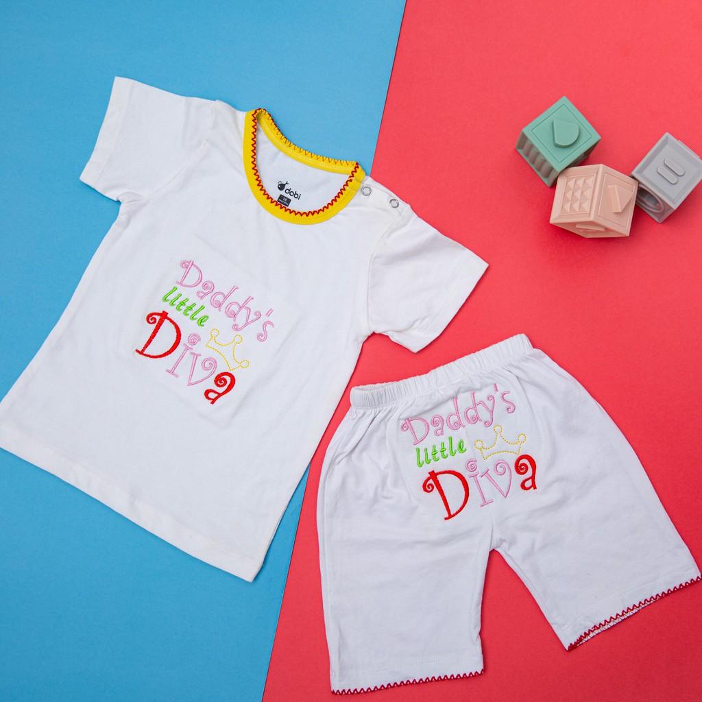 Bộ cotton thêu thú Dobi