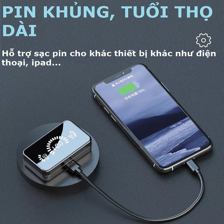 Tai Nghe Bluetooth TWS A30s AirDots V5.1 Có LCD Cực Hay Pin Trâu