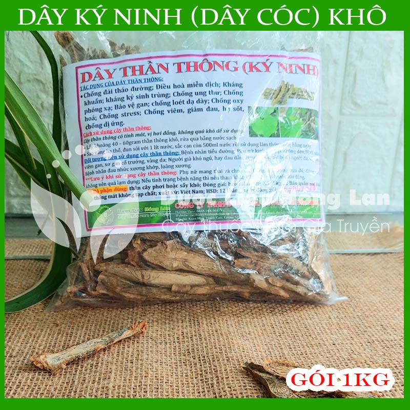 1kg Dây Ký Ninh (Thần Thông, Dây Cóc) khô sạch