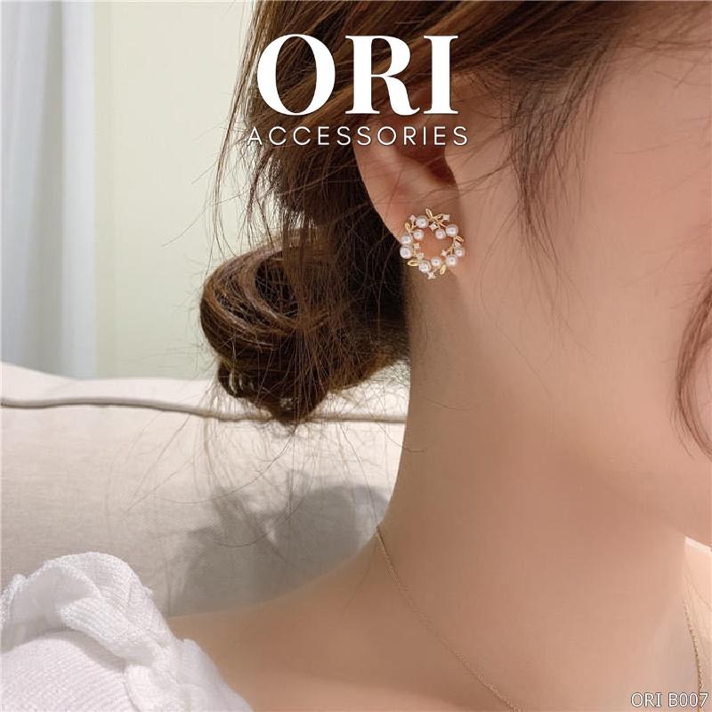 Khuyên tai nữ nhành hoa Alida xinh xắn ORI ACCESSORIES B007