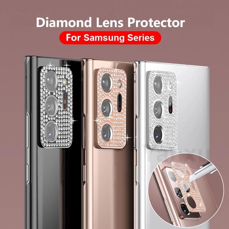 Ốp kính cường lực chất lượng cao bảo vệ camera cho điện thoại Samsung S21 Ultra/S20 Note 20 Ultra Plus CaseBling diamond camera lens protector