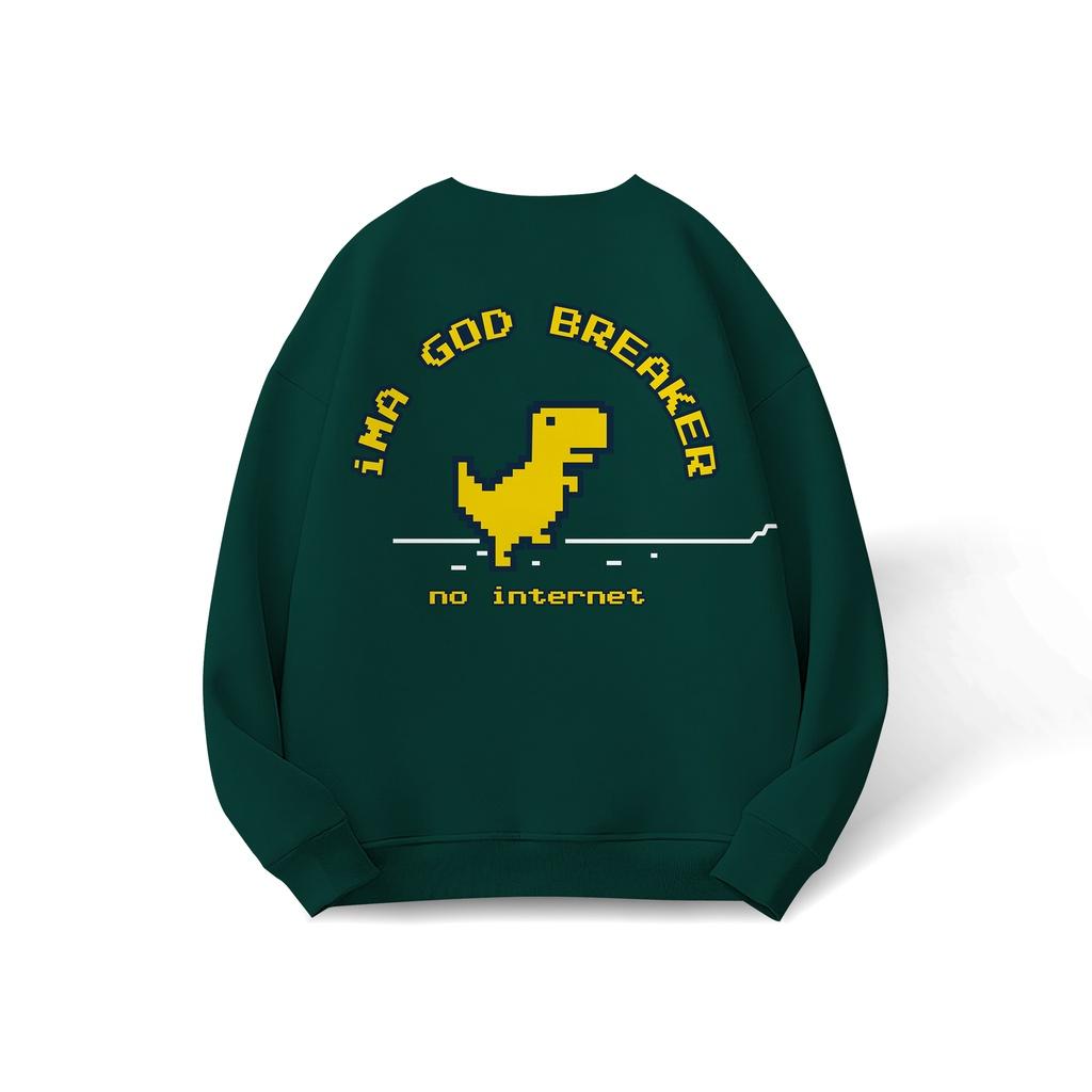Áo Sweater BASIC GREENSAURUS iMA God Breaker