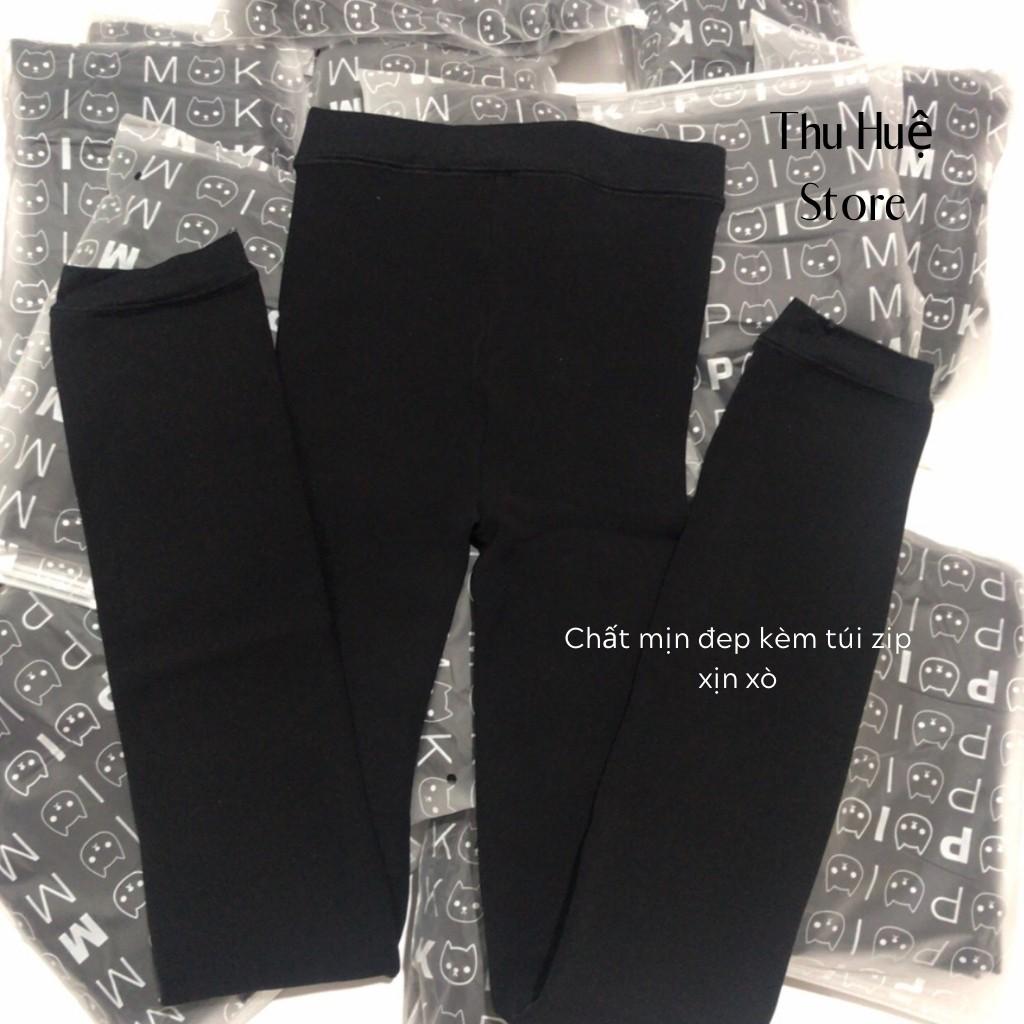 Quần Tất Lót Nỉ Lông Dáng Legging Hàng Quảng Châu Siêu Ấm Siêu Co Giãn Kèm Túi Zip