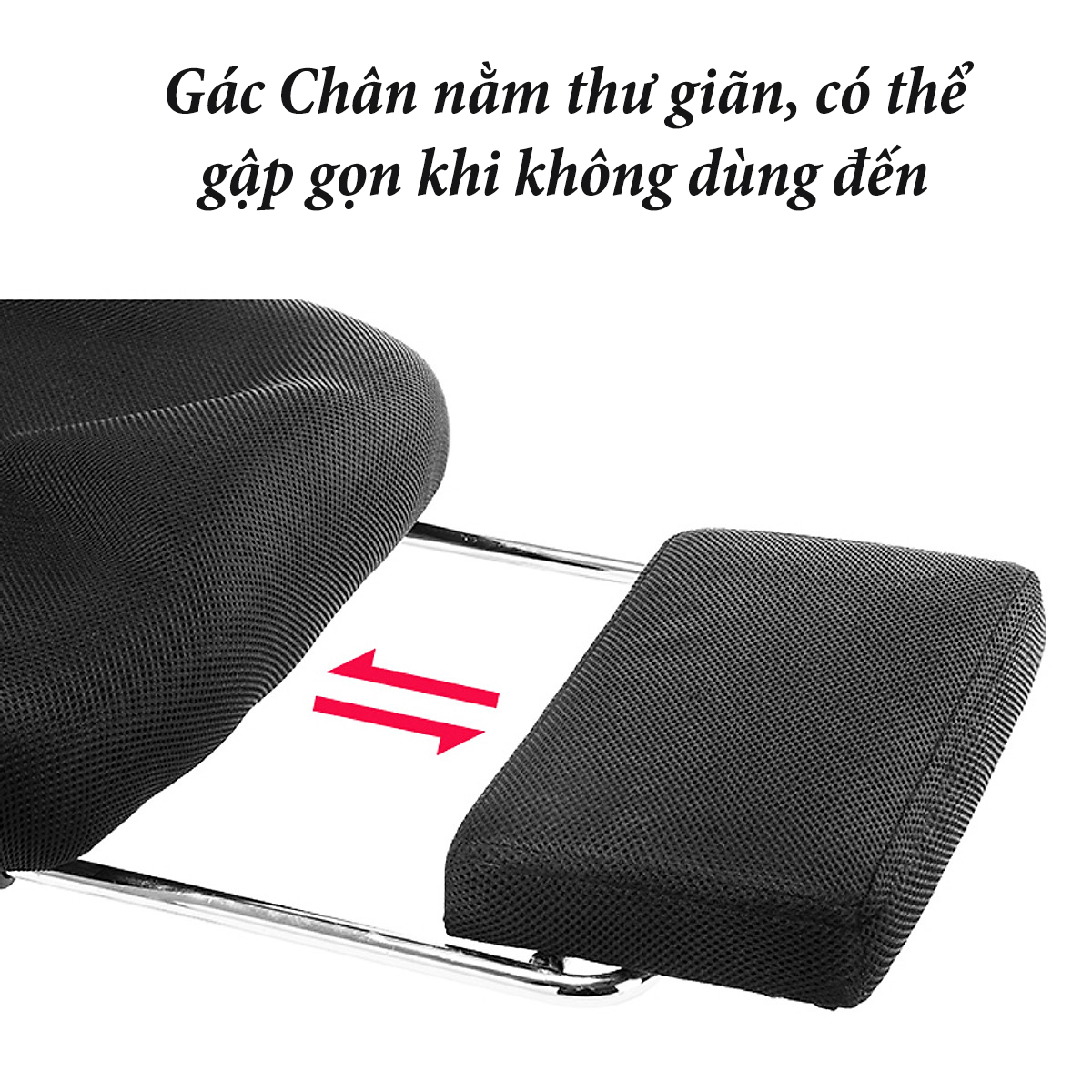 Ghế Xoay Văn Phòng Gaming Công Thái Học GVP-150 Có Ngả Lưng Gác Chân Thư Giãn – Tựa Đầu, Tựa Lưng Lưới Thoáng Khí, Chống Mỏi Mệt, Hỗ Trợ Nằm Ngủ Trưa Thư Giãn Sau Thời Gian Dài Làm Việc