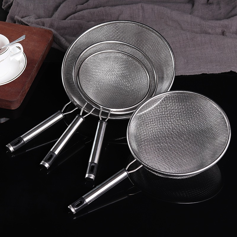 Rây lọc bột siêu mịn 2 lớp chất liệu Inox cao cấp KooBee - Rây lọc cháo, sữa hạt, cua tiện dụng