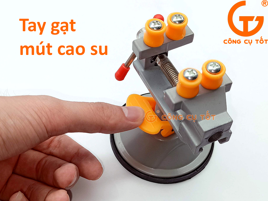 Ê tô mâm xoay hít bàn kẹp cầu độ mở 30mm