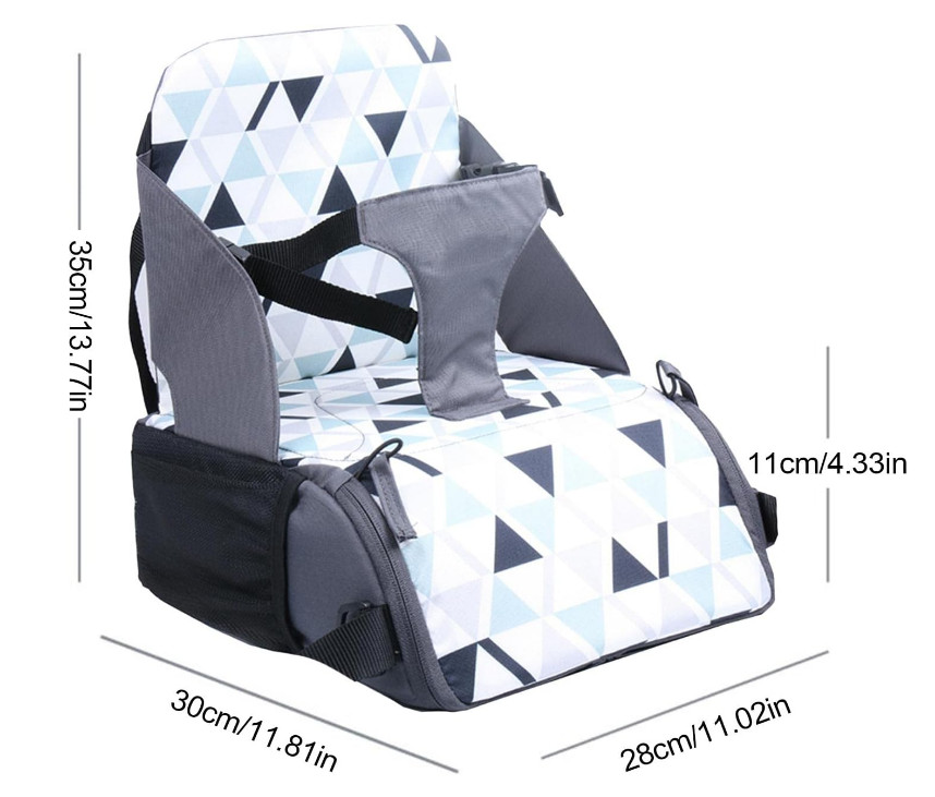 Ghế Ngồi Xếp Gọn Cho Bé Đi Du Lịch Thiết Kế có ngăn chứa đồ tiện lợi Booster Seat BABY Travel