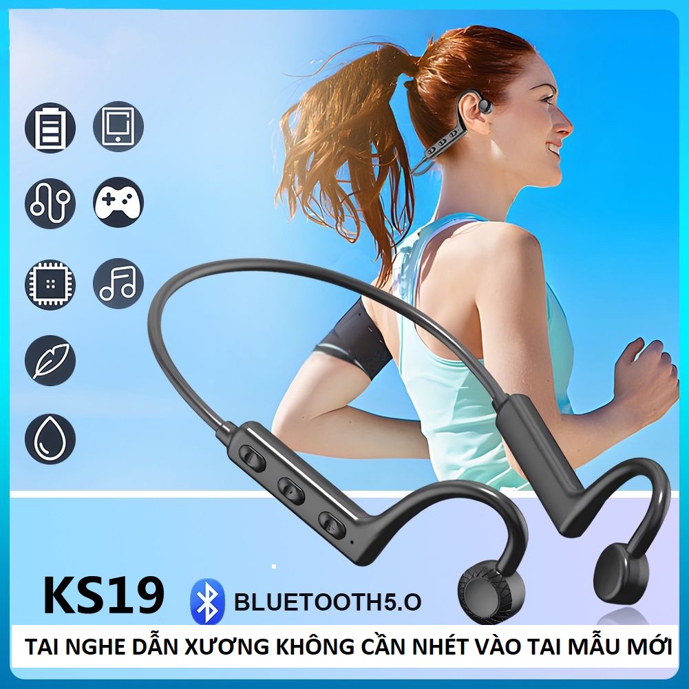 Tai Nghe Dẫn Xương Cao Cấp Không Dây Bluethooth Z8 – Dẫn truyền âm thanh qua xương sọ, không gây đau tai loại tốt