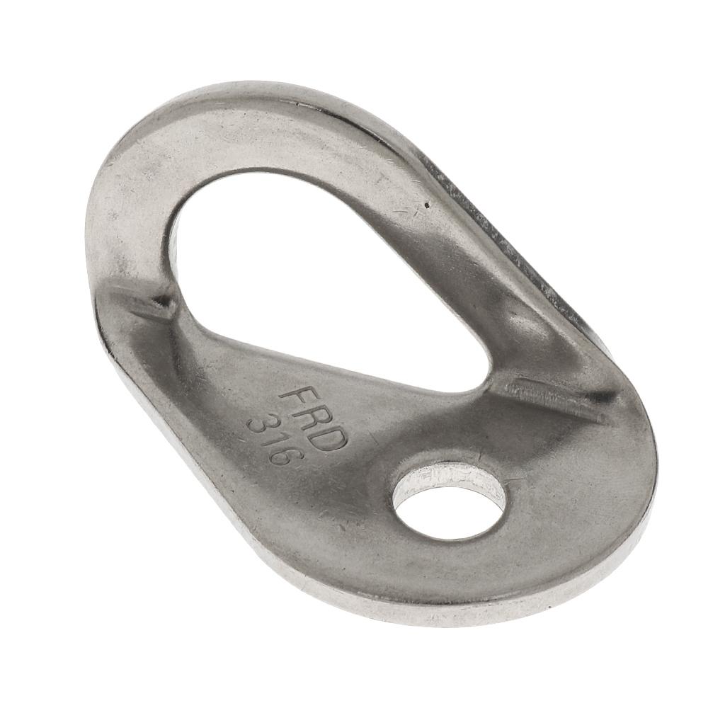 30KN Steel Mountaineering Rock Climbing Anchor Bolt Hanger Plate Silver