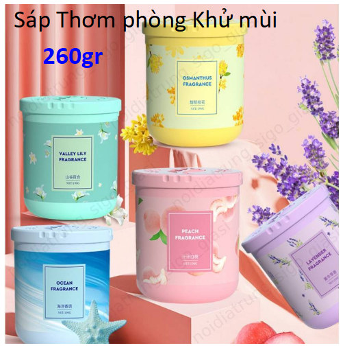 Sáp thơm phòng 260g chiết xuất thiên nhiên dạng gel, sáp khử mùi phòng ngủ, nhà vệ sinh mùi hương tự nhiên Catan