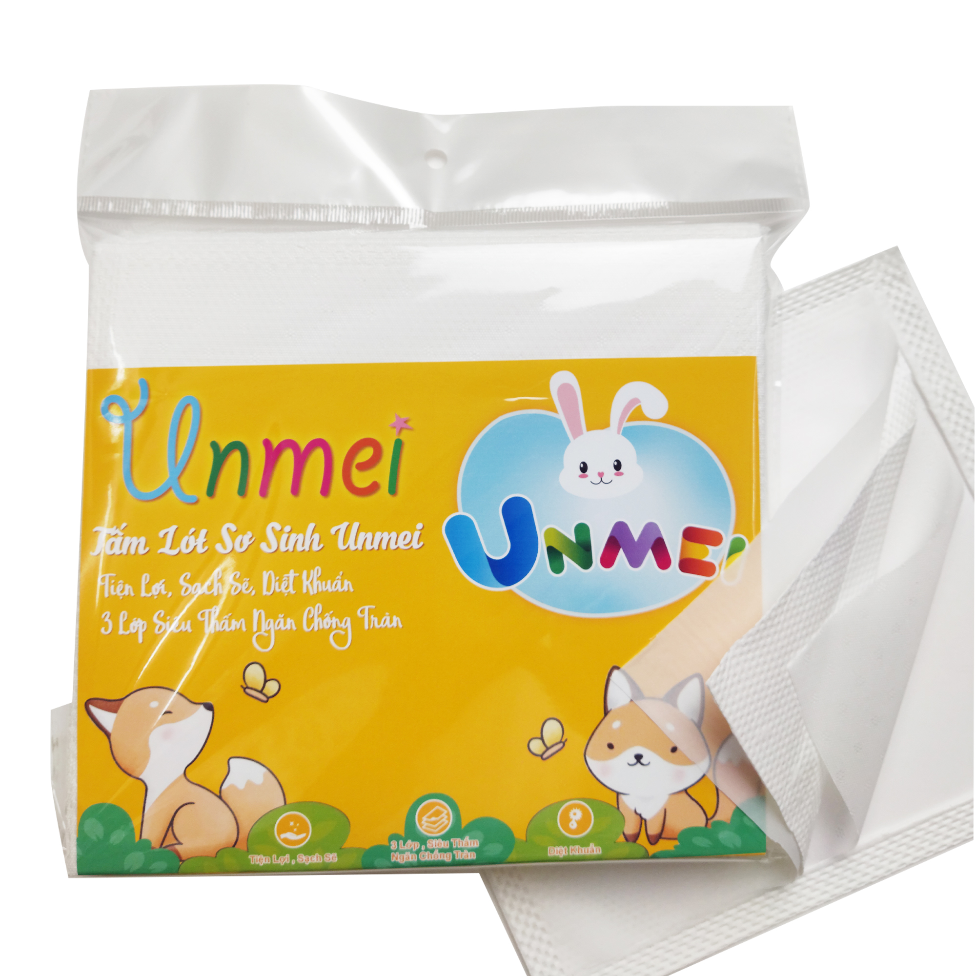 Combo 10 Bịch Miếng Lót Sơ Sinh Unmei NewBorn (30 miếng/Bịch)