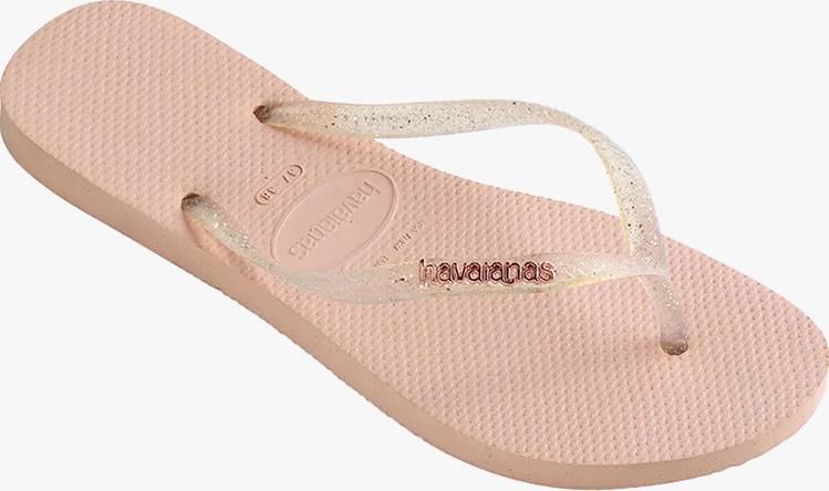 HAVAIANAS - Dép nữ Slim Logo Metallic 4119875-0076