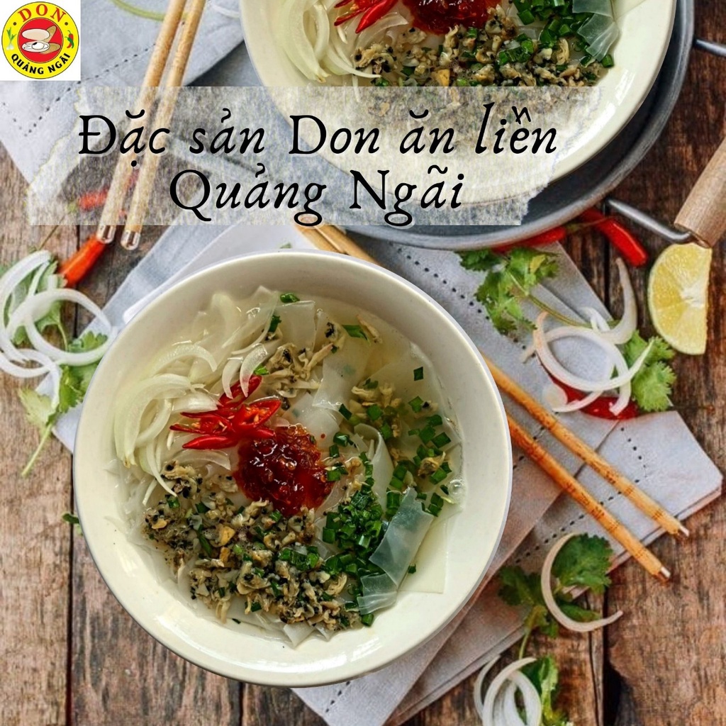 2 GÓI DON ĂN LIỀN 65G - ĐẶC SẢN QUẢNG NGÃI