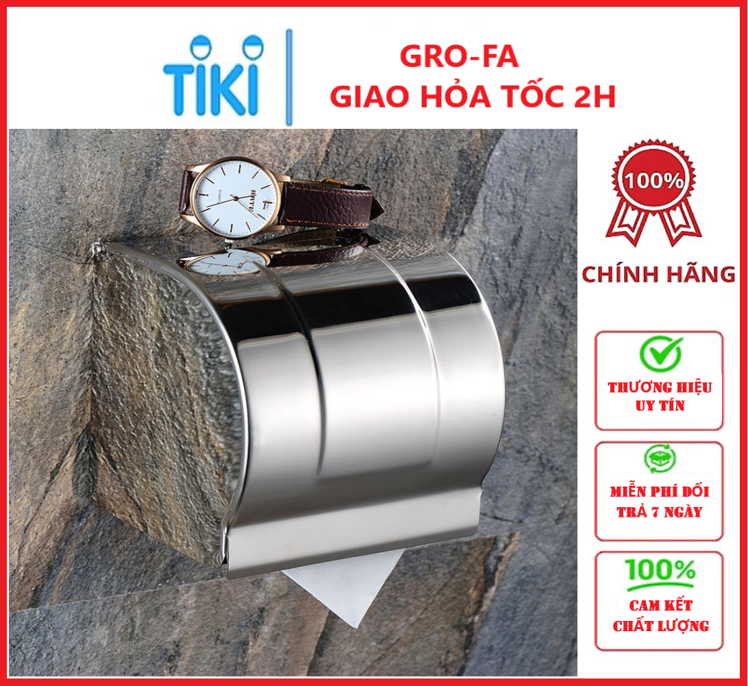 Hộp Đựng Giấy Nhà Vệ Sinh Chất Liệu Inox Cao Cấp Chống Gỉ - Chính Hãng