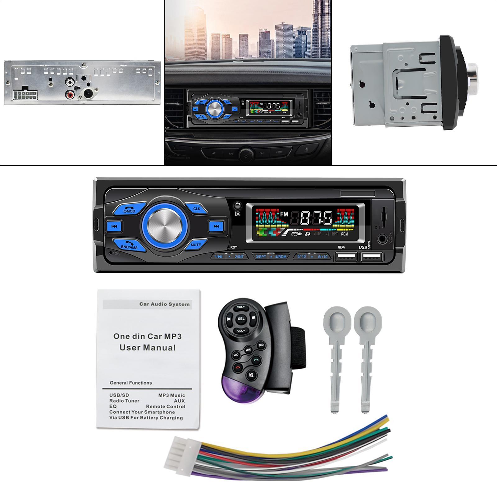 Car Stereo  1 Din   Output Receiver Hands-  for