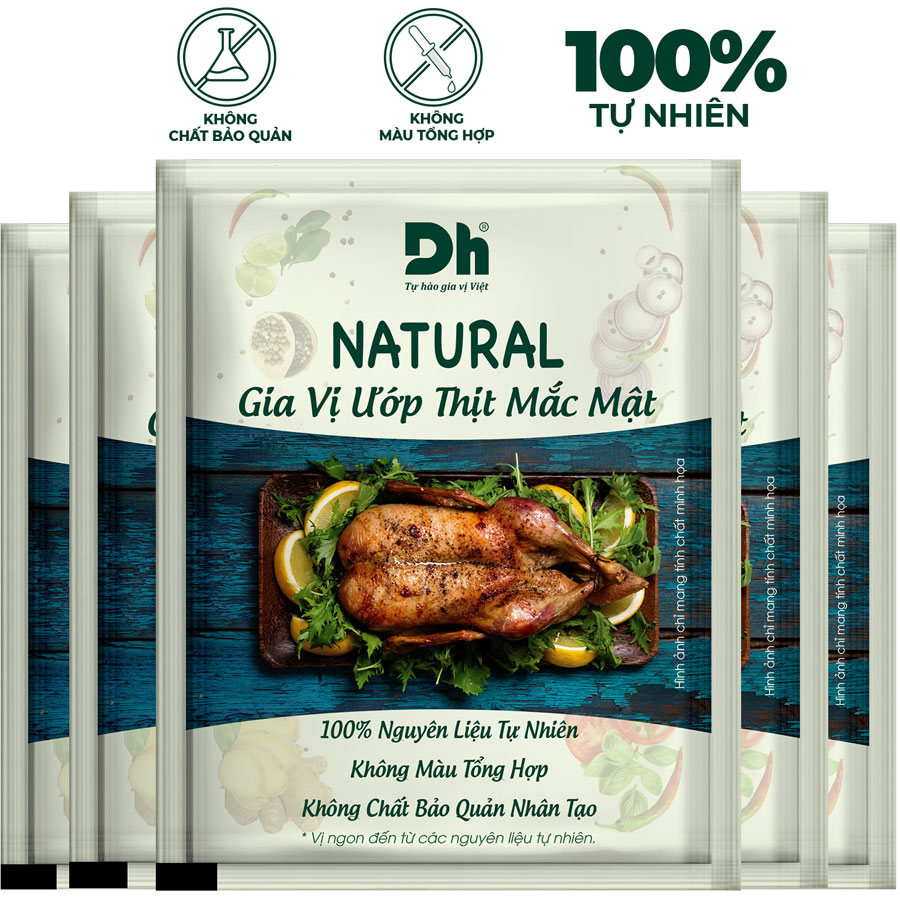 Natural Gia Vị Ướp Thịt Mắc Mật 10gr Dh Foods