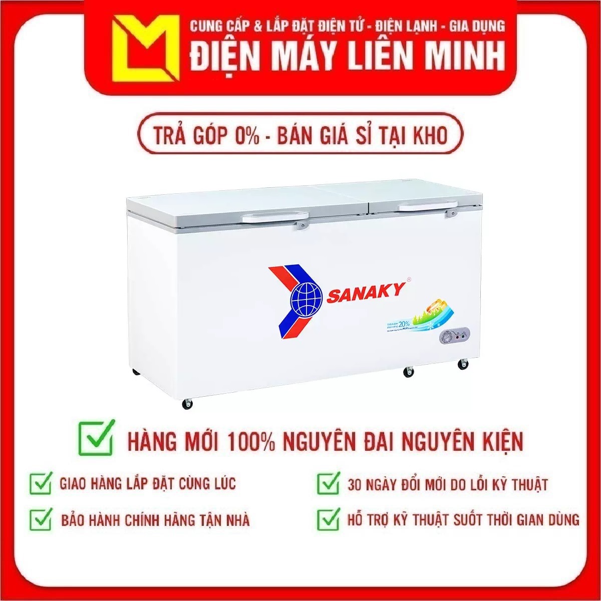 Tủ đông Sanaky 530 Lít VH-6699HYK - Hàng Chính Hãng (Chỉ giao HCM)