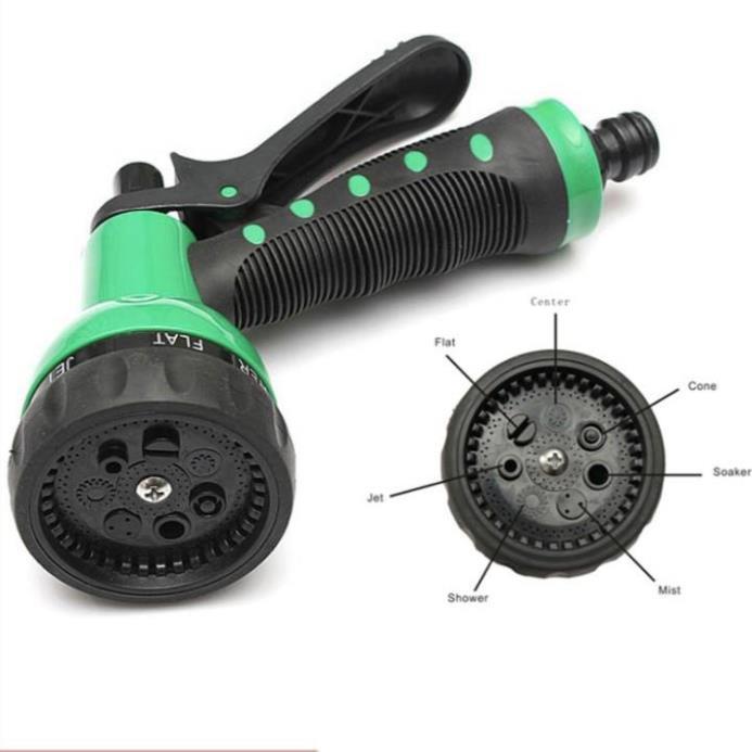 Bộ vòi xịt nước tưới cây đa năng 7 chế độ kèm dây tưới 15m 206791-2