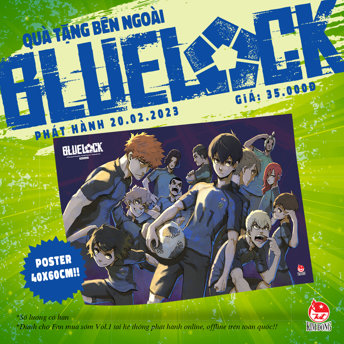 BlueLock tập 1 (Tặng poster full quà)