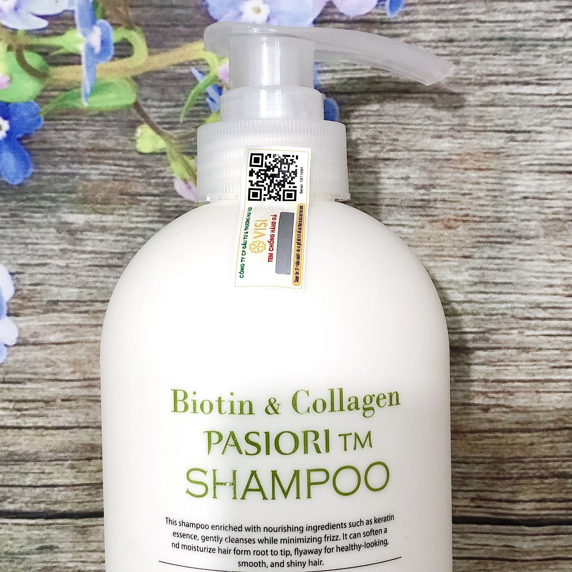 DẦU GỘI PASIORI TM COLLAGEN & BIOTIN TRẮNG PHỤC HỒI, MỀM MƯỢT, NGĂN GÃY RỤNG 1000ML