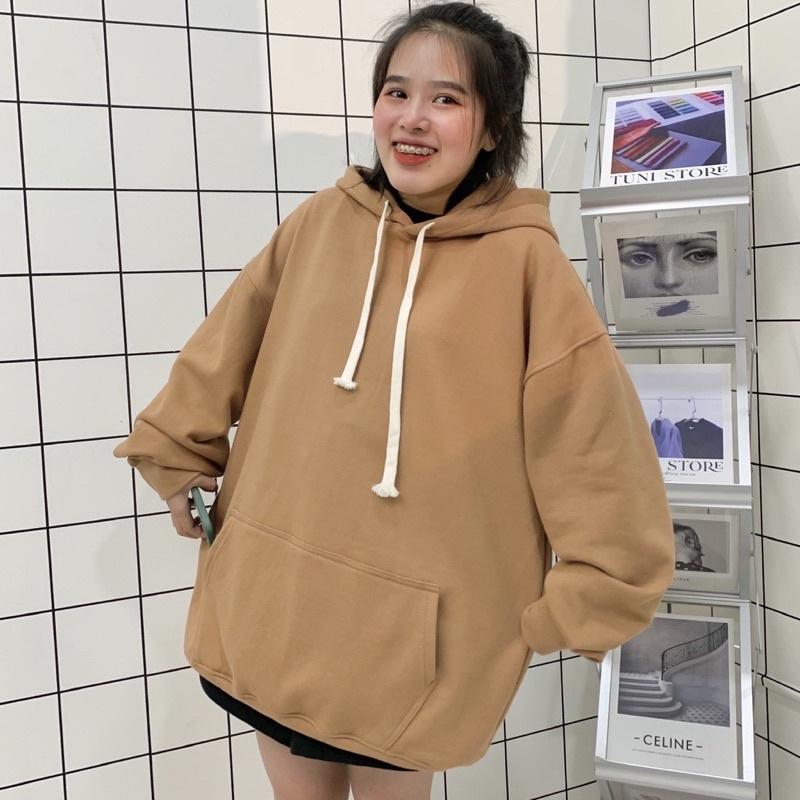 Áo Hoodie basic New nỉ bông, form siêu rộng / Nam nữ unisex Áo hoodie có mũ