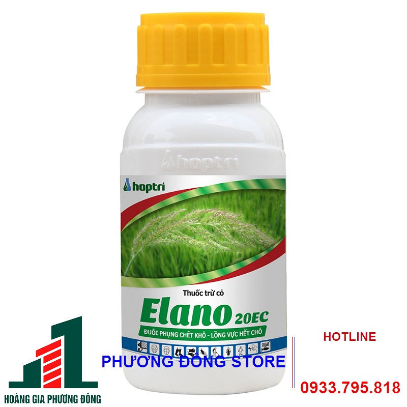 Thuốc diệt cỏ lồng vực, cỏ đuôi phụng Elano 20EC - chai 50ml, chai 250ml