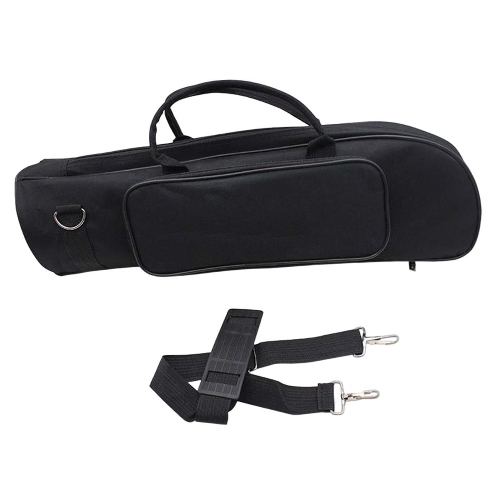 Travel Trumpet Carrying Case Protective Brass Instrument Professional Wear Resistant Black