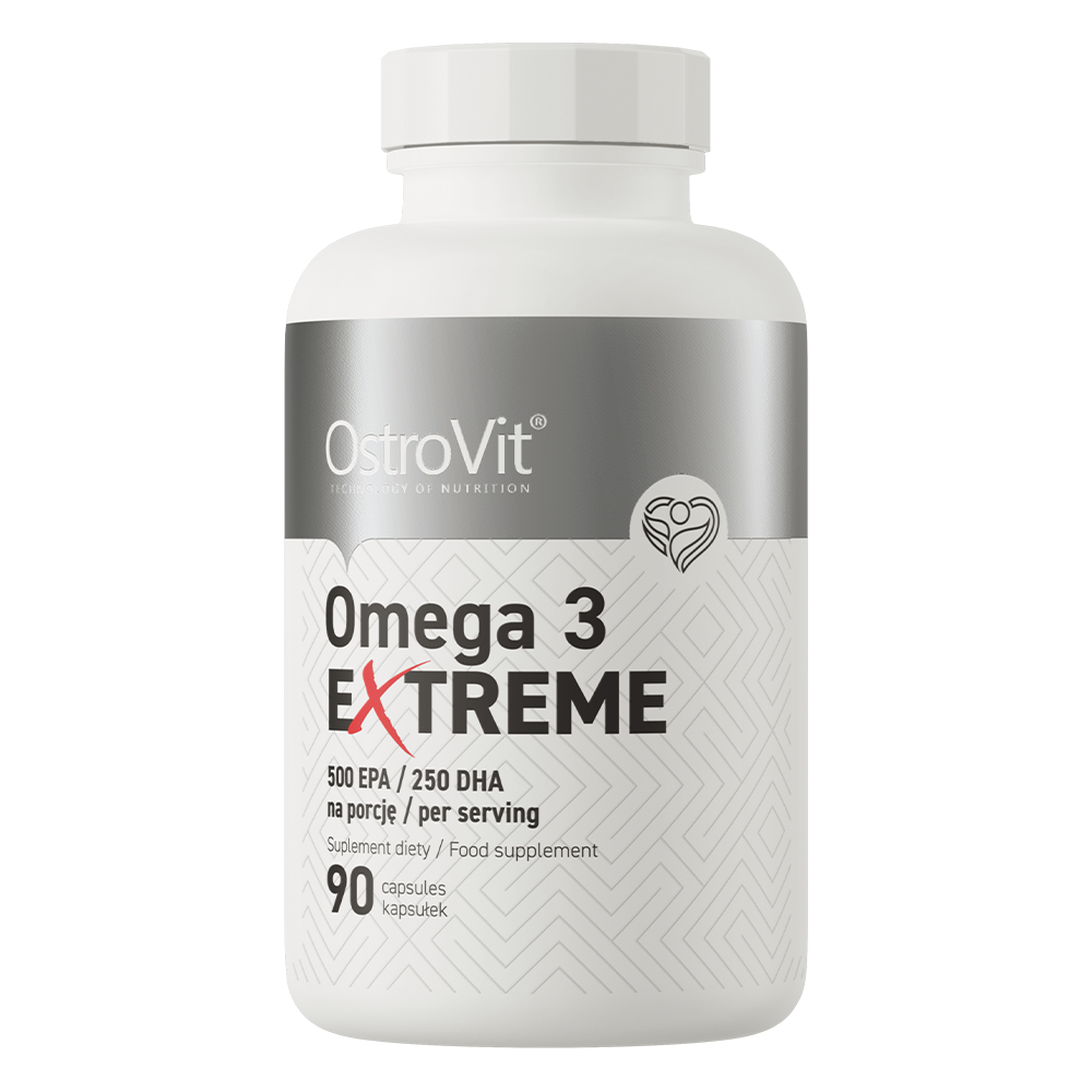 Ostrovit Omega 3 Extreme (90 / 180 Viên) Dầu Cá Siêu Cô Đặc, Bổ Sung 1000mg Dầu Cá, DHA &amp; EPA Cao | Nhập Khẩu Ba Lan