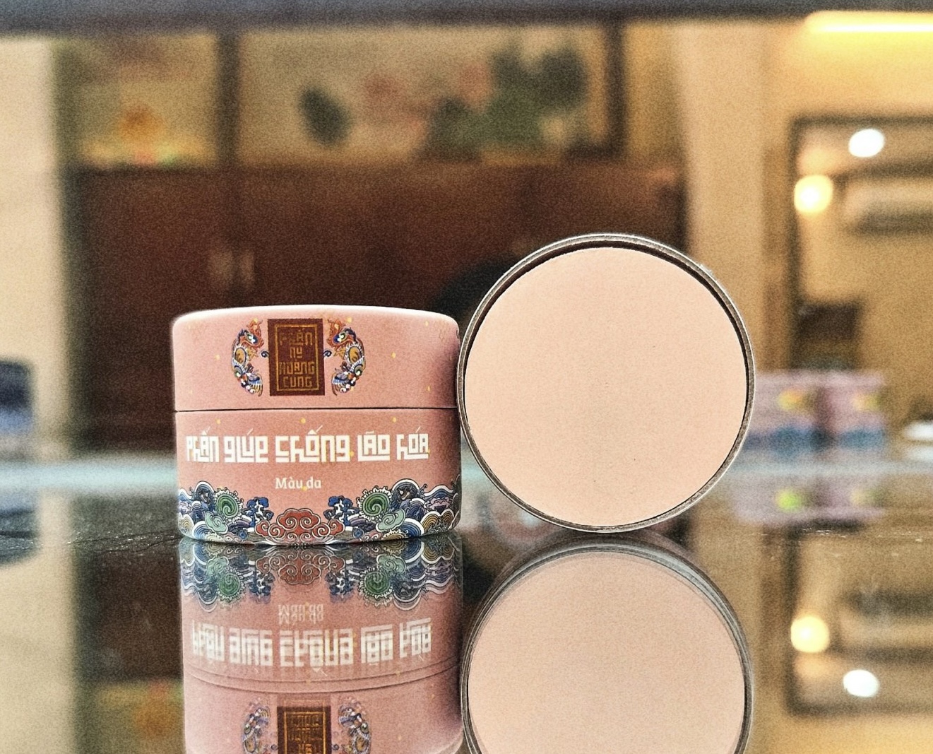 Phấn chống lão hóa mới màu da Phấn Nụ Hoàng Cung