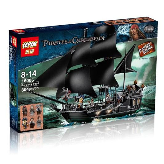 Đồ chơi Lắp Ráp Thuyền Cướp Biển Ngọc Trai Đen - Lion King 16006 CARIBBEAN PIRATE SHIP QUEEN BLACK PEARL