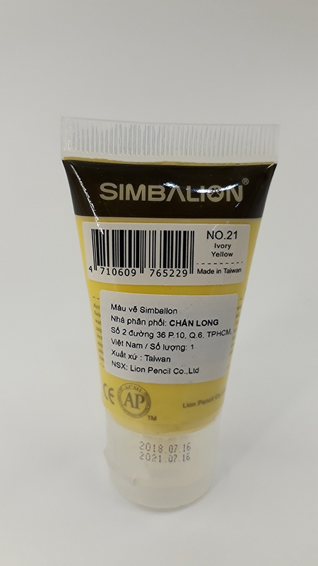 Màu Vẽ Simbalion Acrylic 30ml NAC30 - 21 - Vàng Ngà Voi