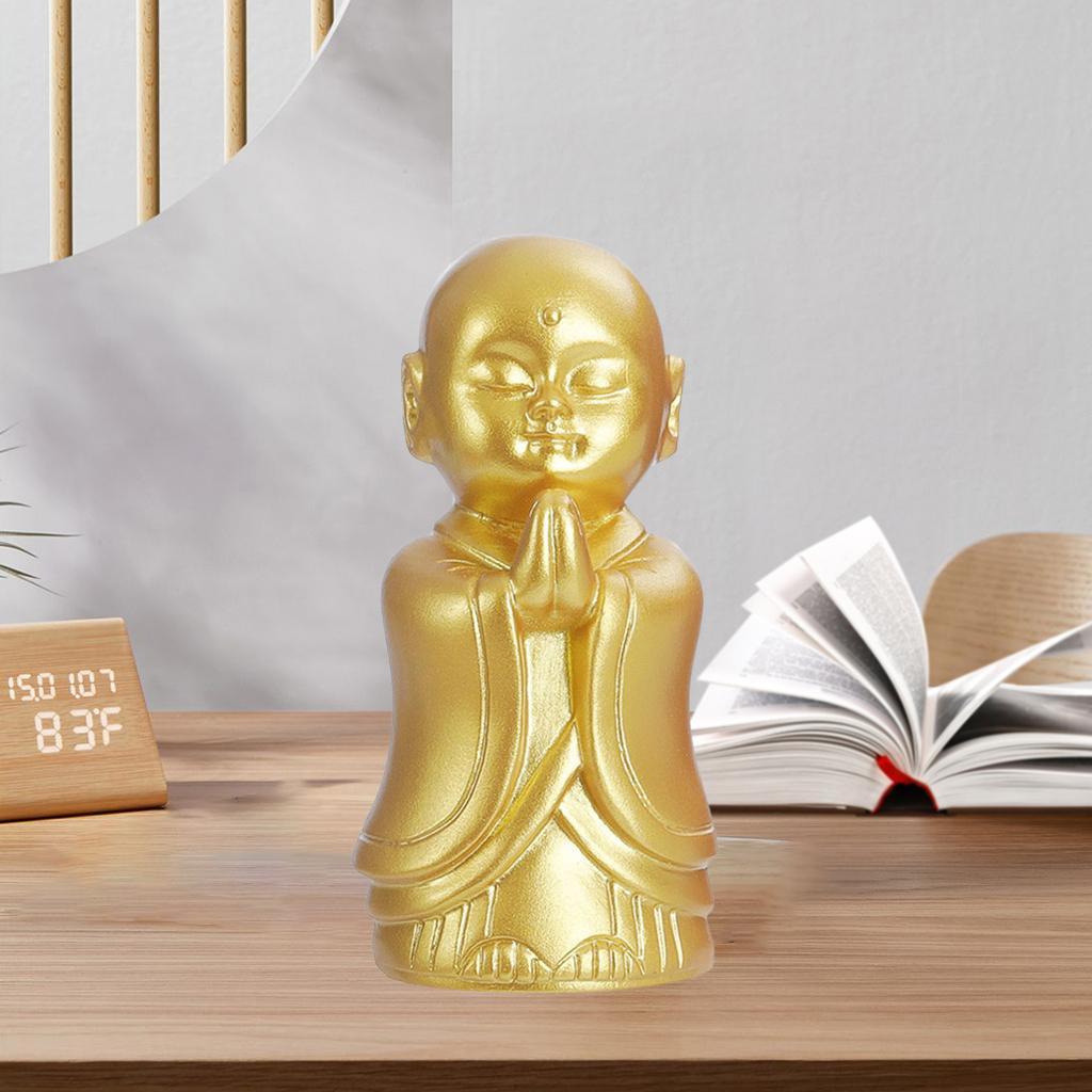 Resin Buddha Statue Ornament Meditation for Office Decor