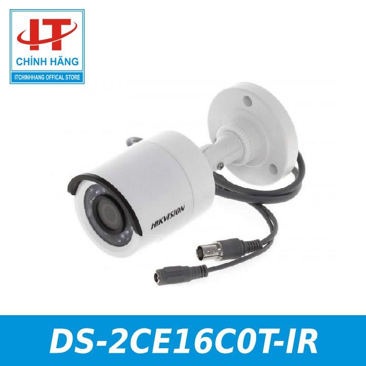 Camera HD-TVI hồng ngoại 1.0 Megapixel HIKVISION DS-2CE16C0T-IR - Hàng Chính Hãng