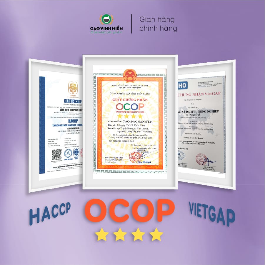 Đặc sản Tiền Giang - Gạo Ngon Đặc Sản ST24 - OCOP 4 SAO