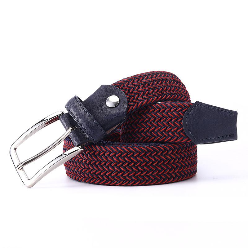 Phối Màu Dây Đai Co Giãn Nam Áo Thun Co Giãn Dây Áo Dệt Kim Co Giãn Kèm Bao Phủ Buckle1-3/8 "Rộng chất Lượng Cao