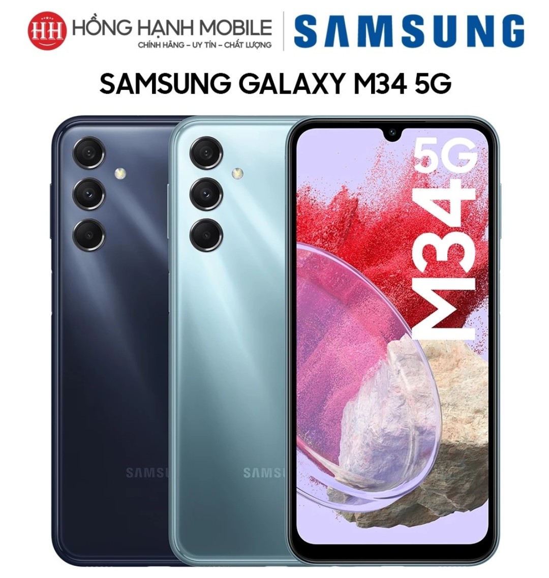 Hình ảnh Điện Thoại Samsung M34 5G 8GB/128GB - Hàng Chính Hãng