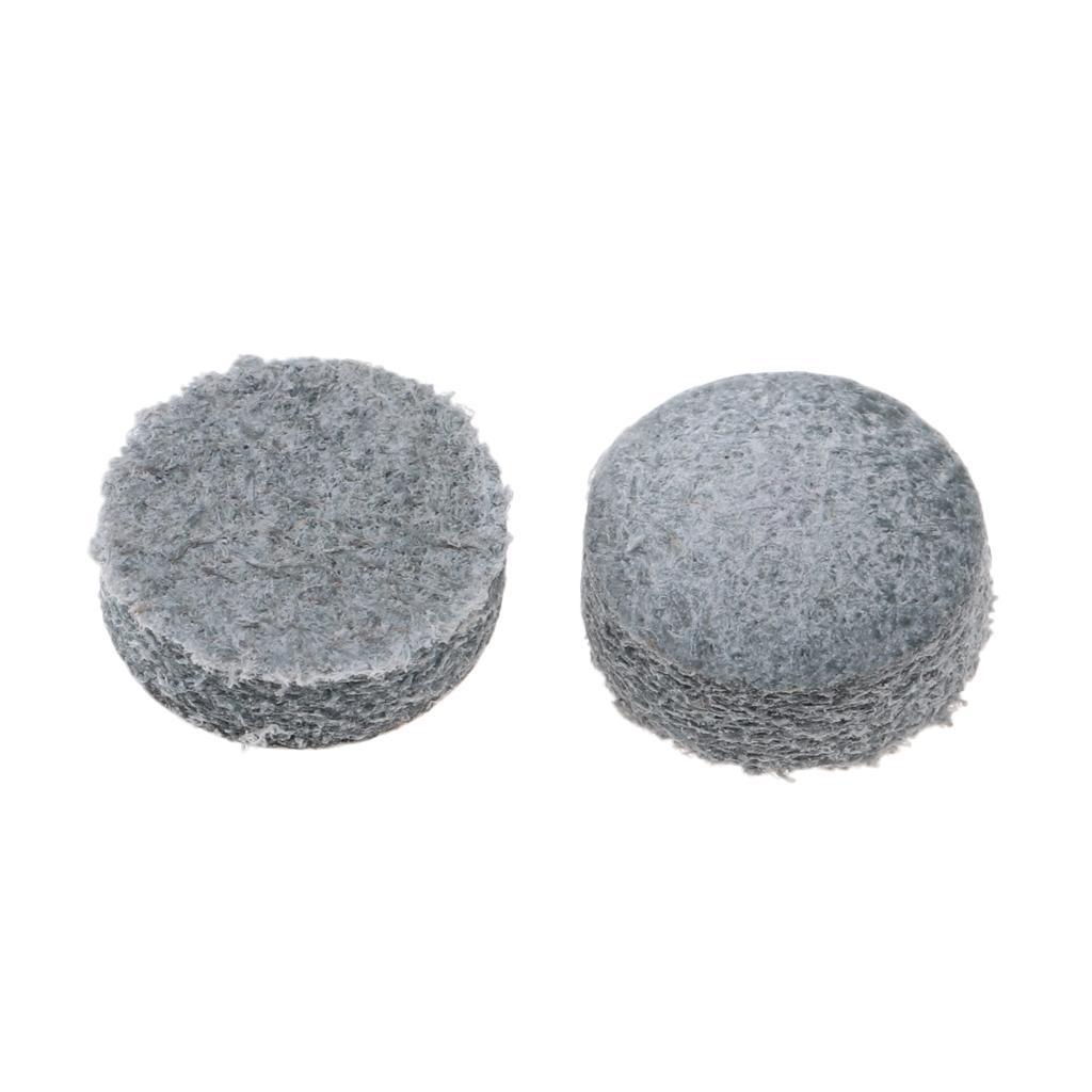 50pcs/Box Billiard Snooker Pool Leather Stick Tip Head Replacement 13mm